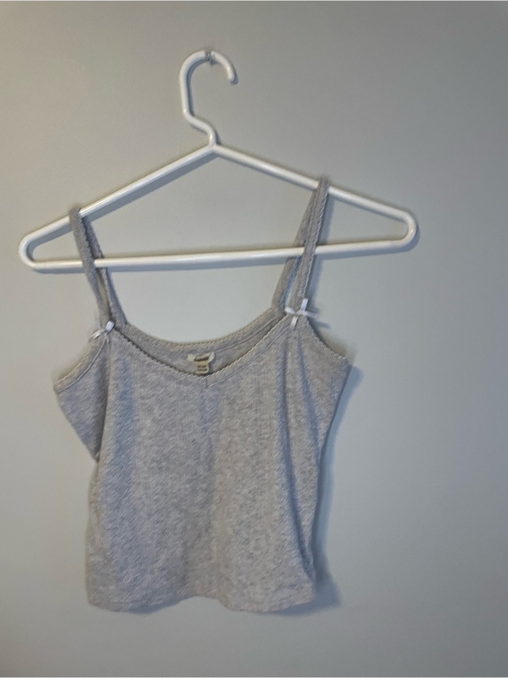 Garage Gray Ribbed Camisole Tank Top